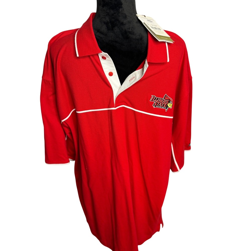 Cutter & Buck Polo Shirt‎ NCAA Illinois State Redbirds XXL NWT